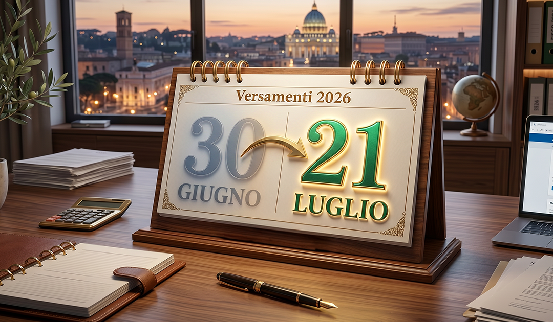 Proroga dei versamenti fiscali 2026: saldo al 20 luglio per soggetti ISA e forfettari